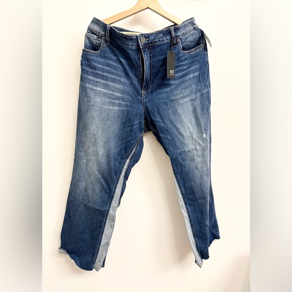 Kut from the kloth 16w Kelsey high rise ankle flare jeans, NWT